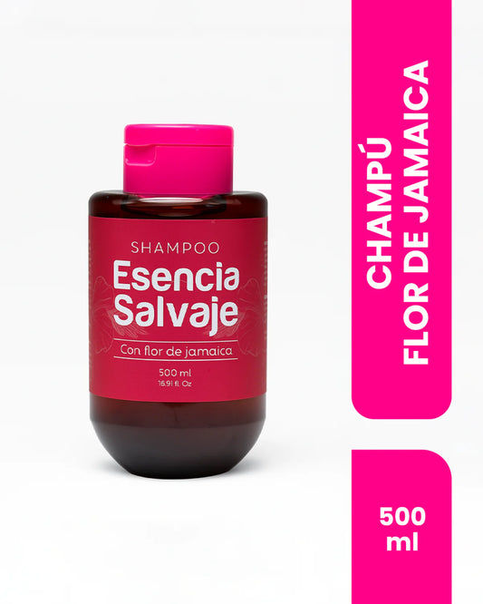 Champú con Flor de Jamaica Esencia Salvaje